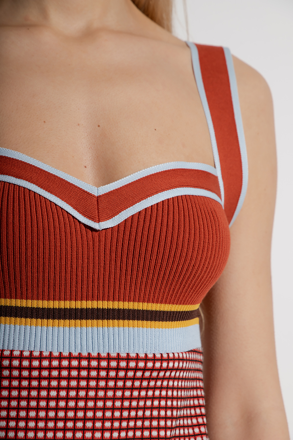【送料&関税込】Marni Layered Knit Dress Uniqlo + Marni collaboration merino blend striped knit dress